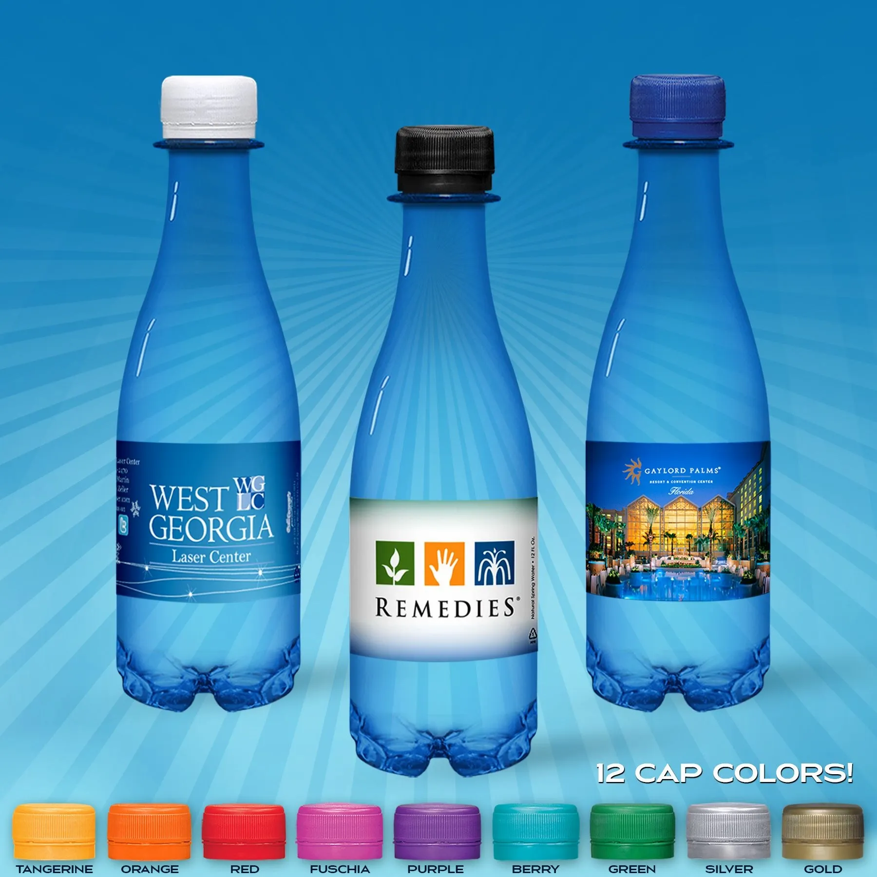 Custom Bottled Water - Custom Ribbons Now