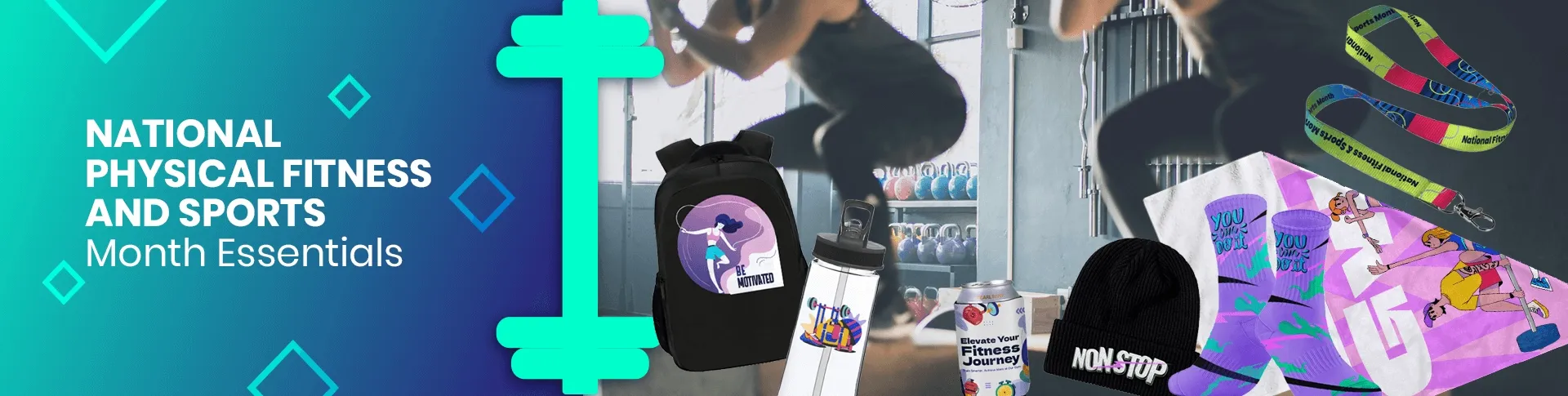 CustomRibbonsNow.Com National Physical Fitness and Sports Month