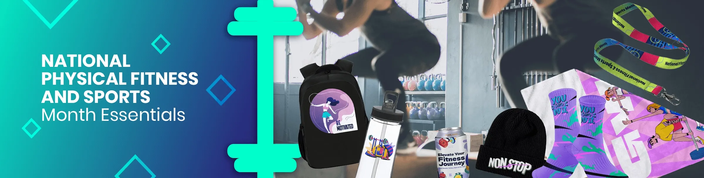 CustomRibbonsNow.Com National Physical Fitness and Sports Month