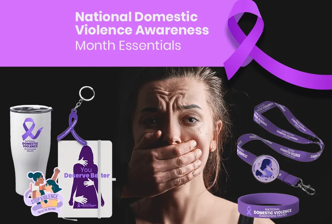 CustomRibbonsNow.Com National Domestic Violence Awareness Month