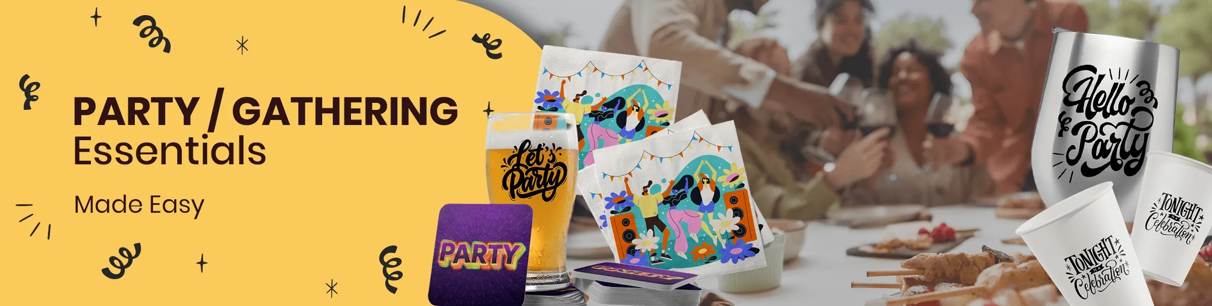 CustomRibbonsNow.Com Party/Gathering Essentials