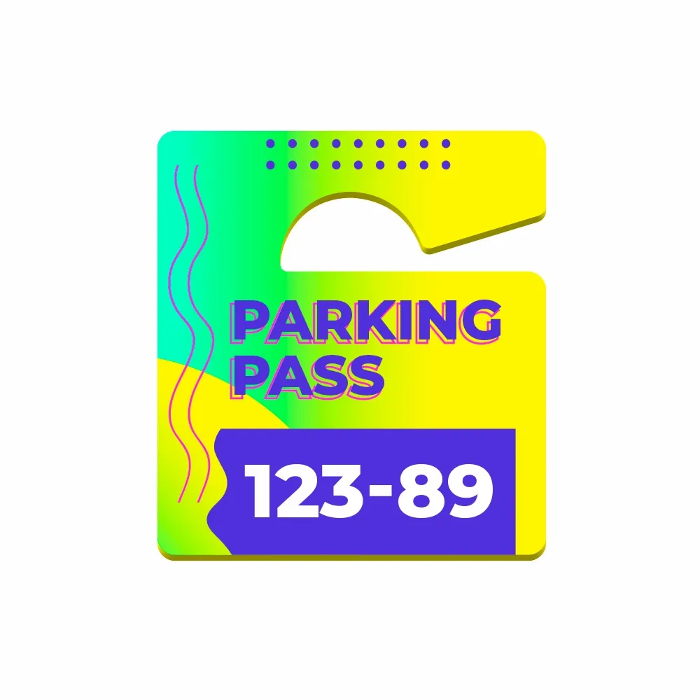 Parking Passes - Custom Ribbons Now