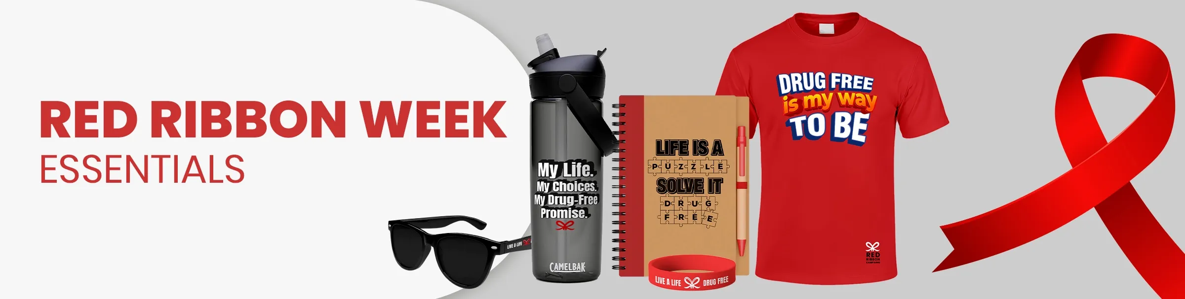 CustomRibbonsNow.Com Red Ribbon Week