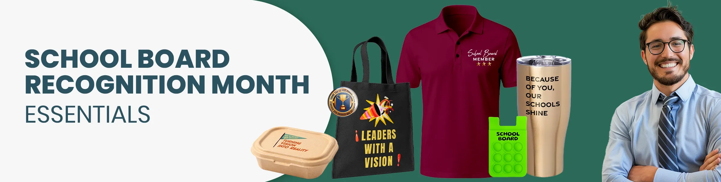 CustomRibbonsNow.Com School Board Recognition Month