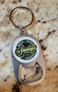 CustomRibbonsNow.Com - Multi-use Alloy Bottle Opener Keychain
