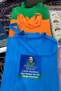 CustomRibbonsNow.Com - Custom Reusable Grocery Tote Bag