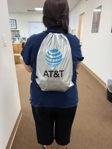CustomRibbonsNow.Com - Custom Reflective Drawstring Bag