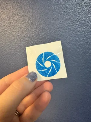 Great idea for our company logo Came out super cute and glittery