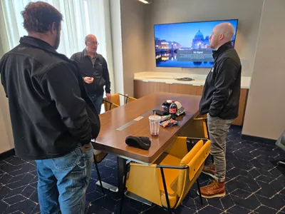 Gildan Adult Heavy Blend 8 oz., 50/50 Hooded Sweatshirt - We just onboarded another tech and hes wearing custom tees proud