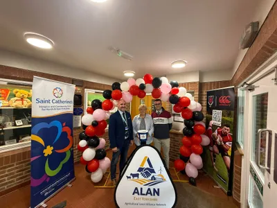 Triangle Pop Up Banners - ALAN East Yorkshire organised a charity rugby match between East  North Yorkshire Agrics and raised over 4000 for Saint Catherines -