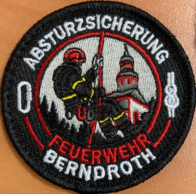 Embroidered Patches - Patch fr die Sonderabteilung Absturzsicherung
