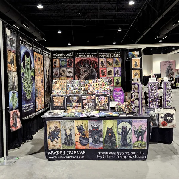 Clockwork Art at the Oddities  Curiosities Expo circus sideshowHalloween convention