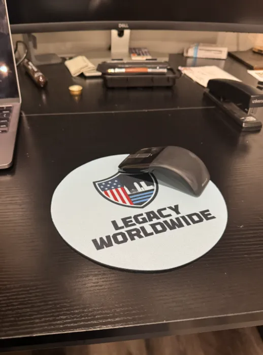 CustomRibbonsNow.Com - Custom Round Mouse Pad