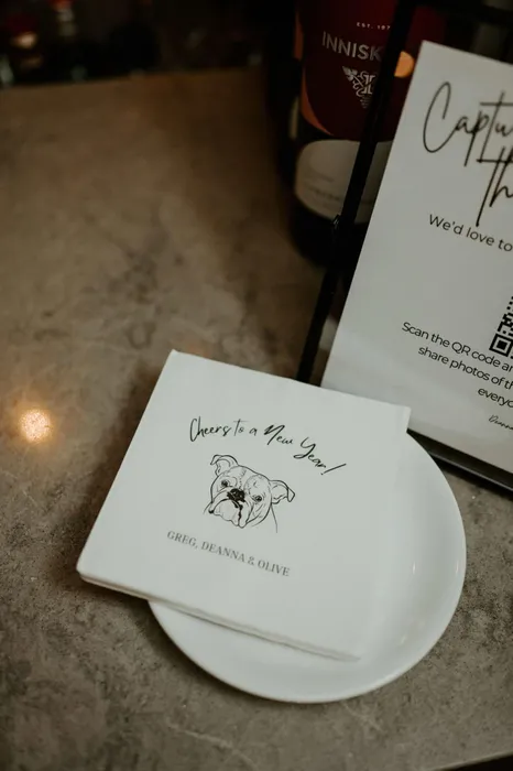 CustomRibbonsNow.Com - Custom Beverage Napkin