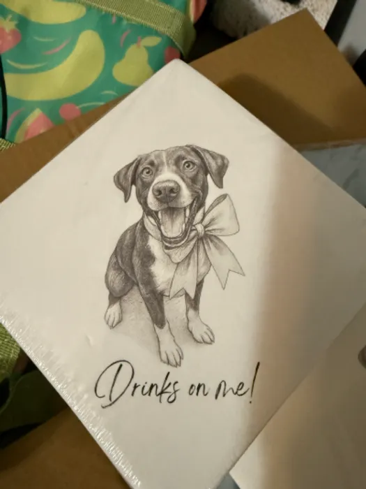 CustomRibbonsNow.Com - Custom Beverage Napkin