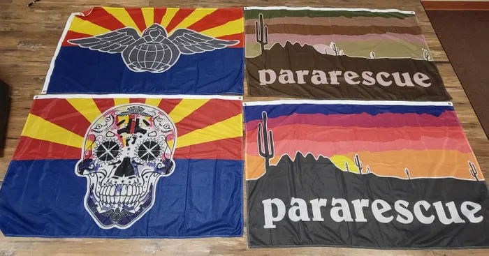 CustomRibbonsNow.Com - Rectangle Flag