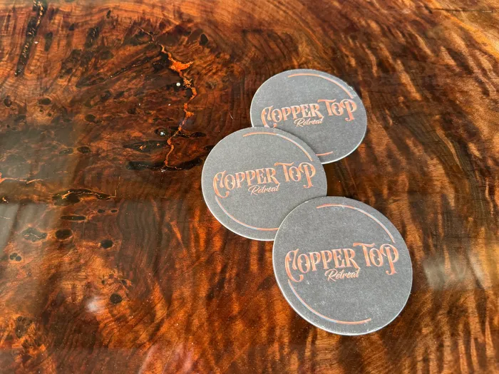 CustomRibbonsNow.Com - Kraft Paper Coaster