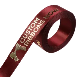 Double Face Satin Ribbon - Custom Ribbons Now