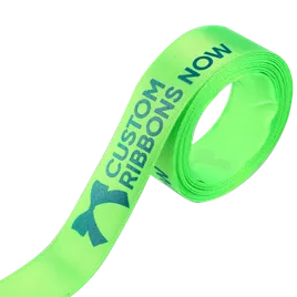 Satin Acetate Ribbon - Custom Ribbons Now