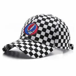 Two Tone Checkered Cotton Cap - Custom Ribbons Now