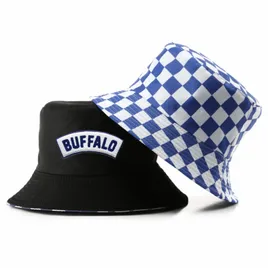 Checkered Cotton Bucket Hat - Custom Ribbons Now