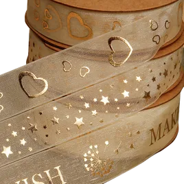 Pre-Designed Hot Stamping Ribbon - Custom Ribbons Now