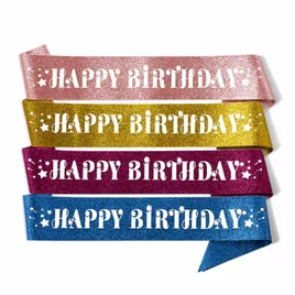 Glitter Sash - Custom Ribbons Now