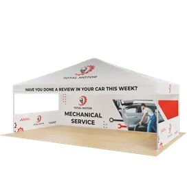 Custom Outdoor Trade Show Displays Heavy Duty 20ft X 10ft - Custom Ribbons Now