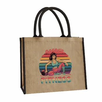 Jute Tote Bags - Custom Ribbons Now