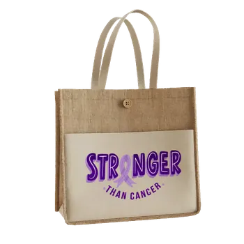 Jute Tote Bags - Custom Ribbons Now