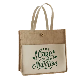 Jute Tote Bags - Custom Ribbons Now