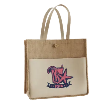 Jute Tote Bags - Custom Ribbons Now