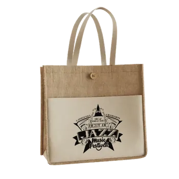 Jute Tote Bags - Custom Ribbons Now