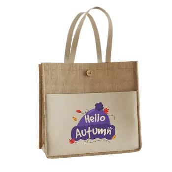 Jute Tote Bags - Custom Ribbons Now