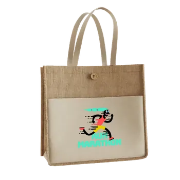 Jute Tote Bags - Custom Ribbons Now