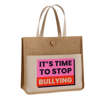 Jute Tote Bags - Custom Ribbons Now