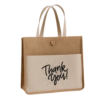 Jute Tote Bags - Custom Ribbons Now