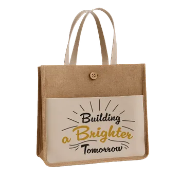 Jute Tote Bags - Custom Ribbons Now