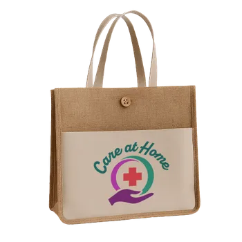 Jute Tote Bags - Custom Ribbons Now