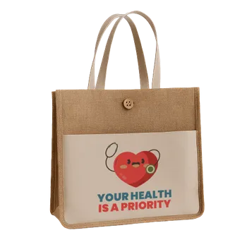 Jute Tote Bags - Custom Ribbons Now