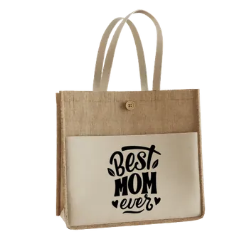 Jute Tote Bags - Custom Ribbons Now
