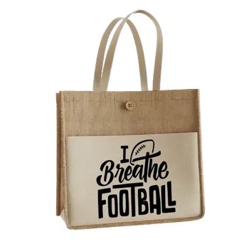 Jute Tote Bags - Custom Ribbons Now