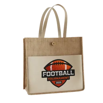 Jute Tote Bags - Custom Ribbons Now
