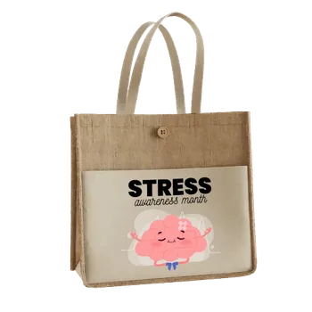 Jute Tote Bags - Custom Ribbons Now