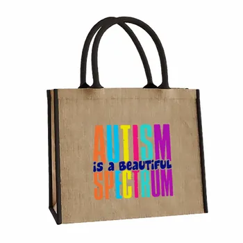 Jute Tote Bags - Custom Ribbons Now
