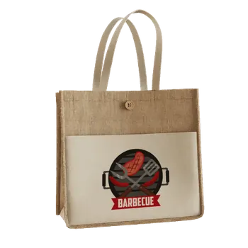 Jute Tote Bags - Custom Ribbons Now