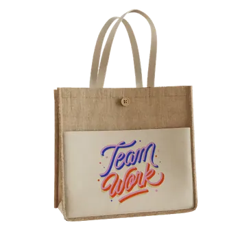 Jute Tote Bags - Custom Ribbons Now