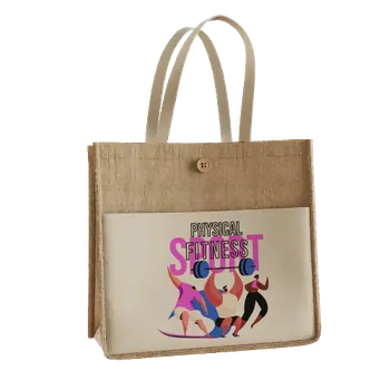 Jute Tote Bags - Custom Ribbons Now