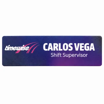 UV Printed Name Badges - Custom Ribbons Now