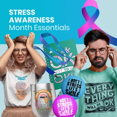 Stress Awareness Month Essentials - Custom Ribbons Now